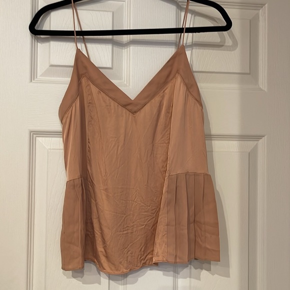 Reiss Nude Spaghetti Straps Cami Top Women's Size 6 - Picture 1 of 6